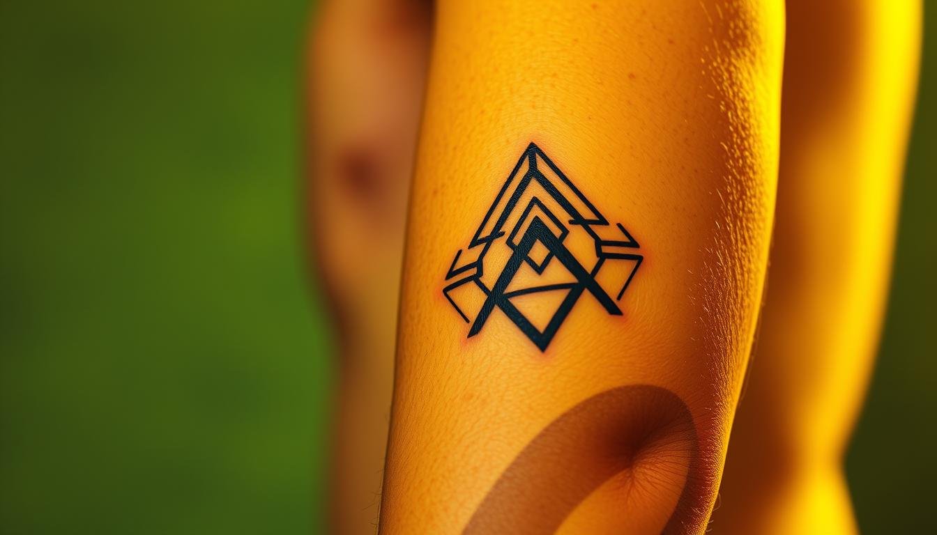 Geometrische Muster als Tattoo-Trend