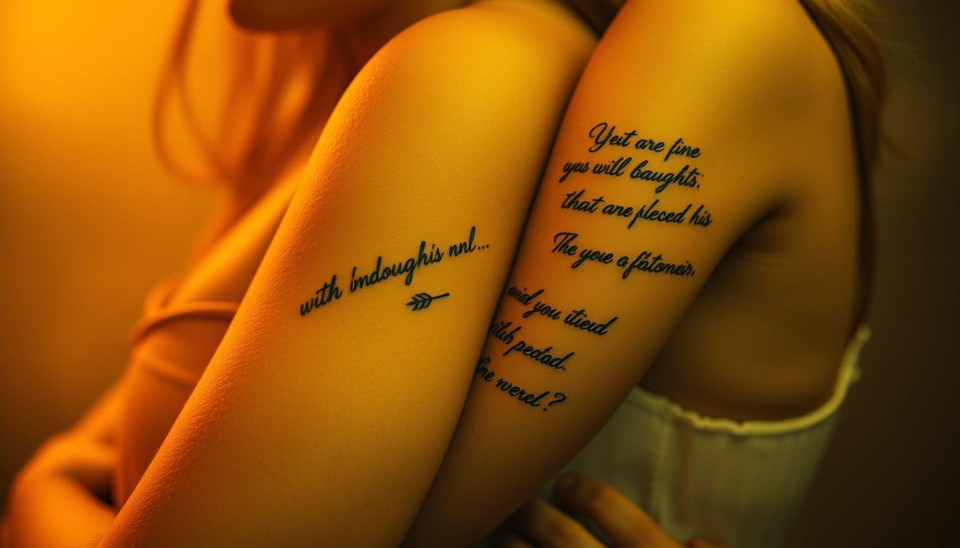 Mutter-Tochter-Tattoos mit Schrift und Zitate