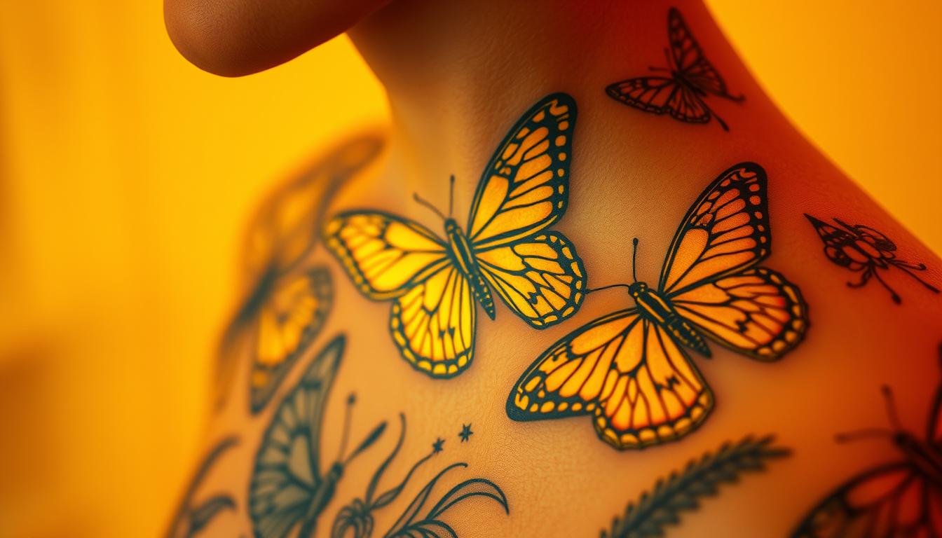 Schmetterling Tattoo Kombinationen